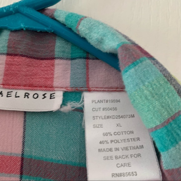 Vintage plaid top - Picture 3 of 4